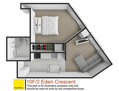 10F/2 Eden Crescent, Auckland Central, Auckland City, 1 غرف, 1 حمامات, Apartment