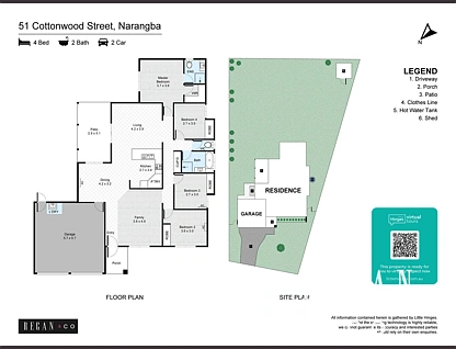 51 Cottonwood Street, Narangba, Moreton Bay Region, 4 phòng ngủ, 2 phòng tắm, House