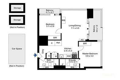 2811/220 Spencer Street, Melbourne, VIC 3000, 2 slaapkamers, 2 badkamers, Apartment