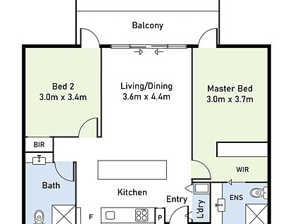 308/48 Oleander Drive, Mill Park, North Melbourne, 2 habitaciones, 2 baños, Apartment