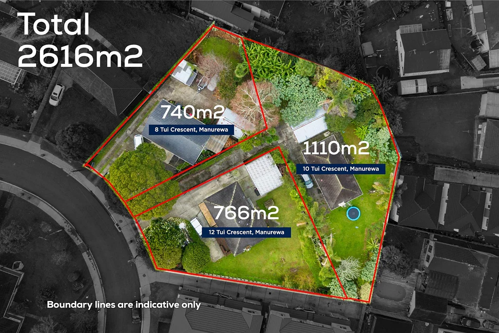 Manurewa 3침실 740m² Home or 2,616m² Combined Opportunity