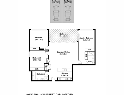 198/10 Thallon Street, Carlingford, Parramatta (Northwest suburbs), 3房, 2浴, Apartment