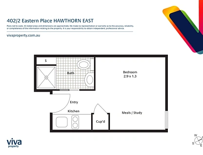 402/2 Eastern Place, Hawthorn East, Inner East Melbourne, 1 habitaciones, 1 baños, Apartment