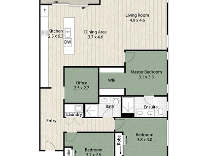 612/186 Clarence Road, Indooroopilly, Brisbane Western Region, 3 Bedrooms, 2 Bathrooms, Apartment