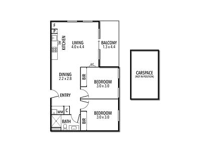 501/1005 Mt Alexander Road, Essendon, North Melbourne, 2 ห้องนอน, 1 ห้องน้ำ, Apartment