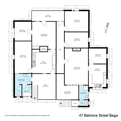 47 Belmore Street, Bega, NSW 2550, 5 Bedrooms, 2 Bathrooms, House