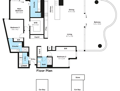 1104/10 Forbes Road, Applecross, South West Perth, 3 chambres, 3 salles de bain, Apartment