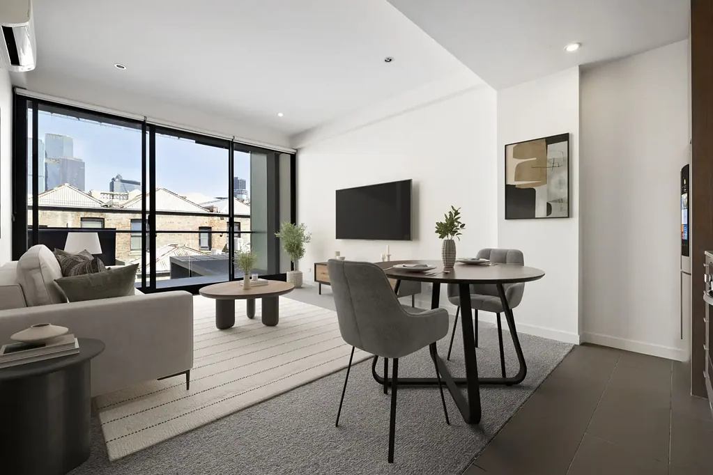 North Melbourne 1침실 Low maintenance Inner-City Apartment with parking and city views