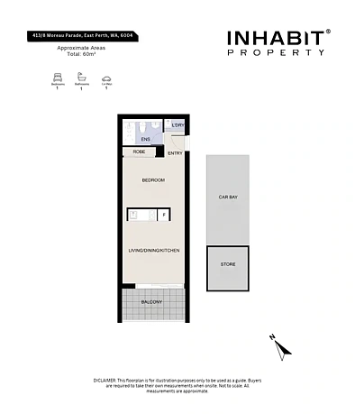 Plano ng Bahay - Address Withheld, East Perth, WA 6004