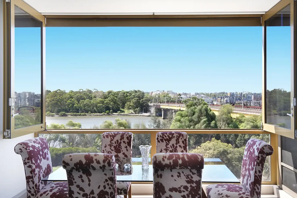 Incredible waterfront views with large balcony