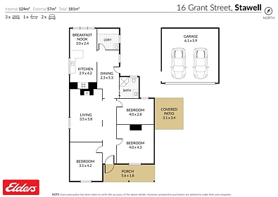 16 Grant Street, Stawell, VIC 3380, 3 slaapkamers, 1 badkamers, House