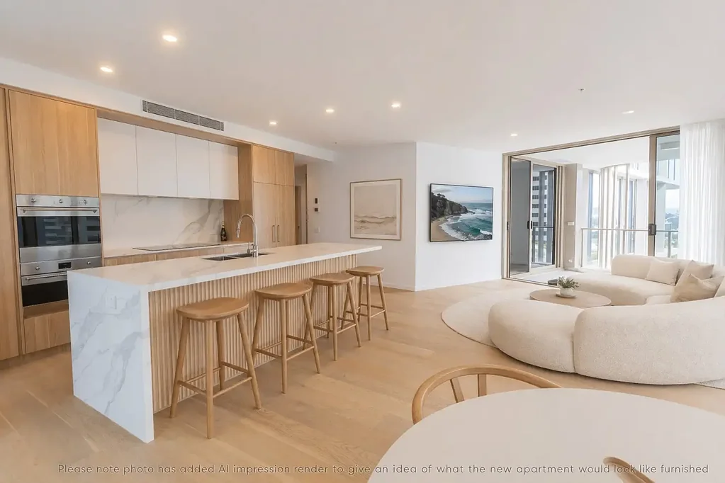 Main Beach 3 Bedroom Brand New, premium luxury finishes !