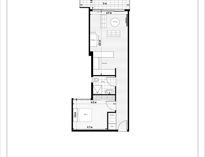 208/29-37 Genoa Street, Moorabbin, Bayside, 1部屋, 1バスルーム, Apartment