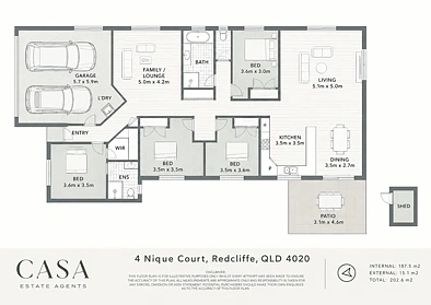 Floor plan - 4 Nique Court, Redcliffe, QLD 4020