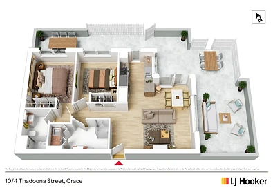 10/4 Thadoona Street, Crace, ACT 2911, 2 Bedrooms, 2 Bathrooms, Apartment