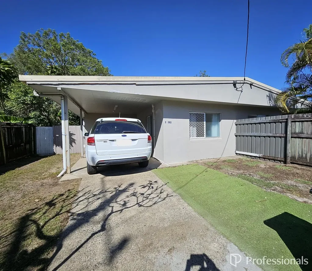 Freshly painted, Fully air conditioned, solar powered 2 bedroom duplex with large private yard - Great Location