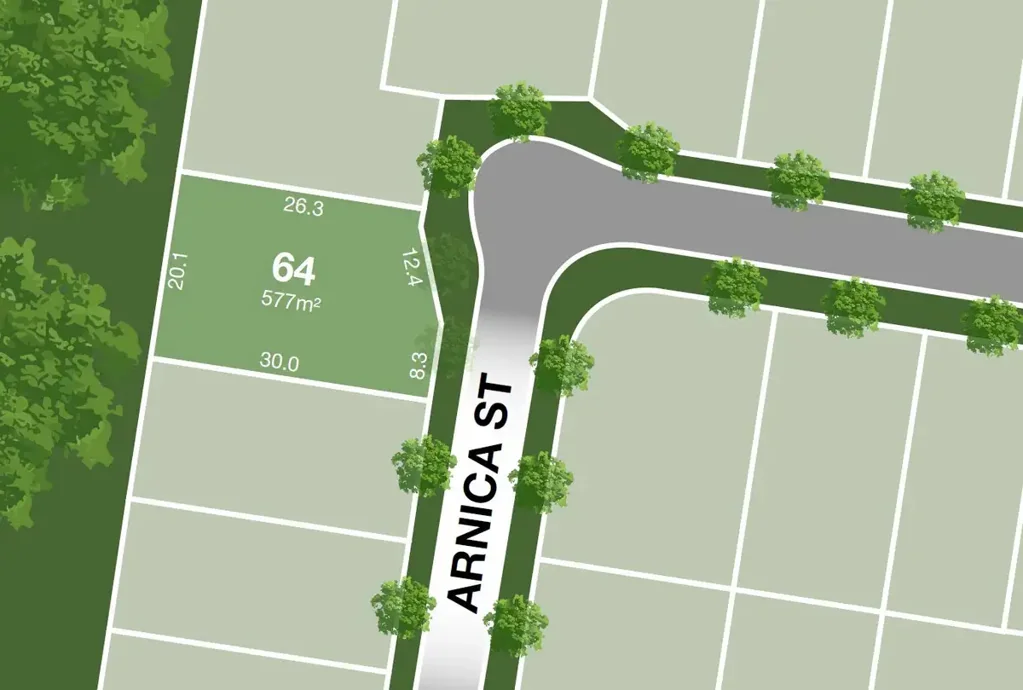 Caboolture Park Frontage 577m²地块 宽达20.7米临街 无后邻 理想住宅设计 充足通道 Park Frontage – 577m2 Allotment – Central Springs Estate, Caboolture