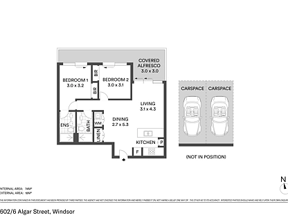 602/6 Algar Street, Windsor, Brisbane - Northern Region , 2房, 2浴, Apartment