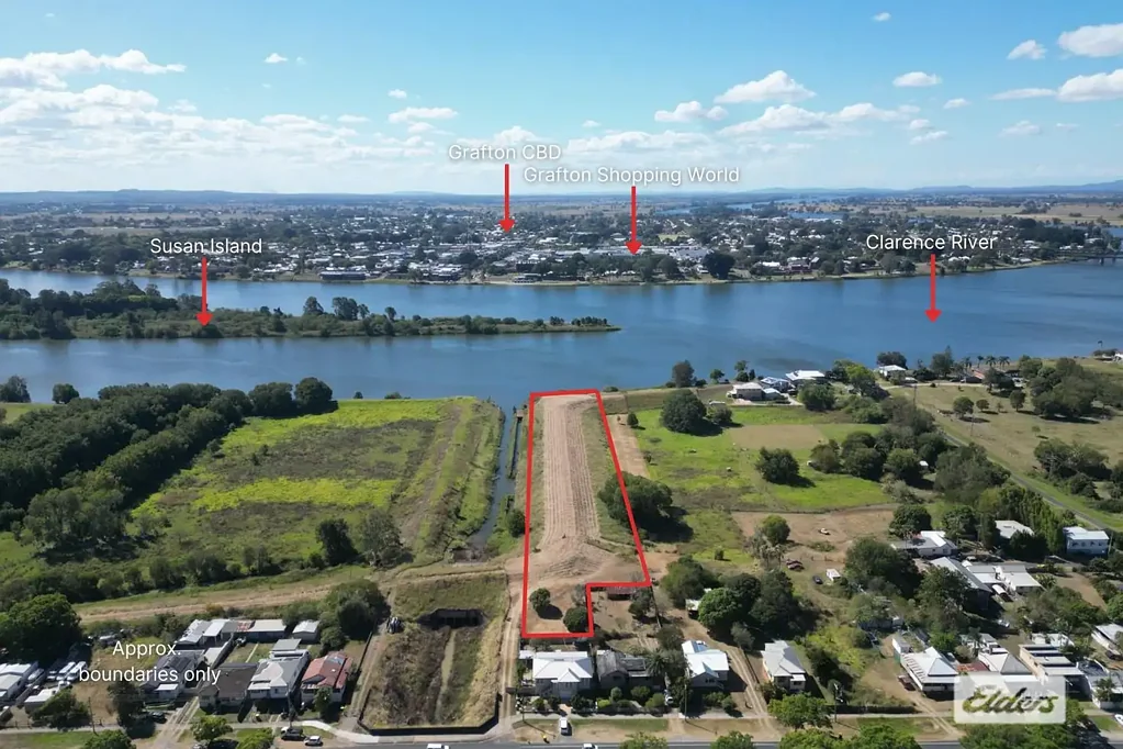 South Grafton Rare Riverfront Acreage with Dual Titles & Building Opportunity