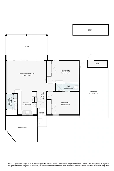1/8 Sanyo Drive, Wodonga, VIC 3690, 2 phòng ngủ, 1 phòng tắm, Unit