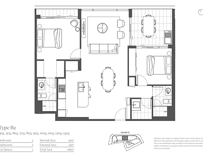 1303/3 Archer Street, Toowong, Brisbane Western Region, 2 chambres, 2 salles de bain, House