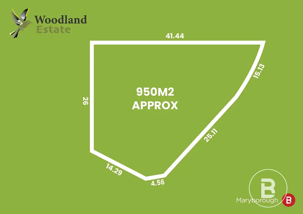 Maryborough LOT 13 - 950m2 - WOODLAND ESTATE - VACANT LAND - TITLED