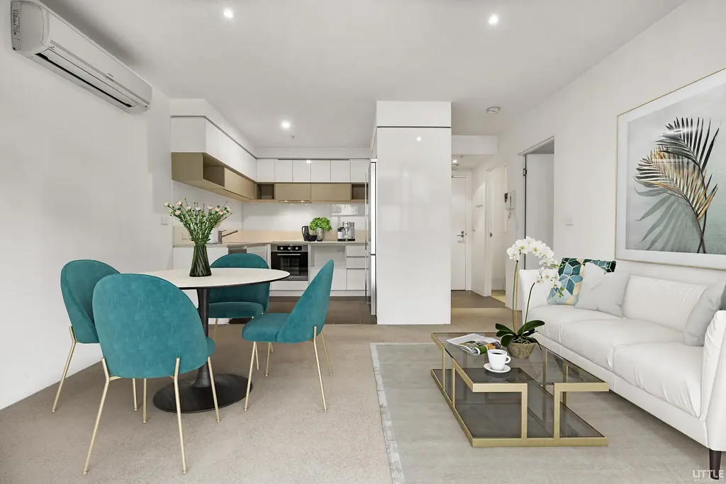 Hawthorn 1房 Hawthorn中央位置 一居室公寓 现代厨房带洗碗机 开放式起居用餐区 私人阳台 步行可达超市车站大学 The Heart of Hawthorn