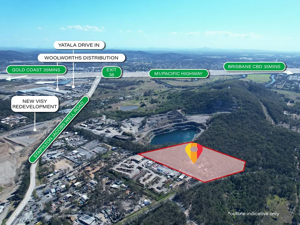 Stapylton 47,680sqm Development Ready Industrial Land Brisbane-Gold Coast M1 Corridor