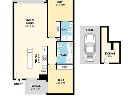 203/36 Cowper Street, Parramatta, Parramatta (Northwest suburbs), 2房, 2浴, Apartment