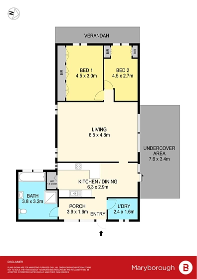42 Rowe Street, Avoca, VIC 3467, 2房, 1浴, House