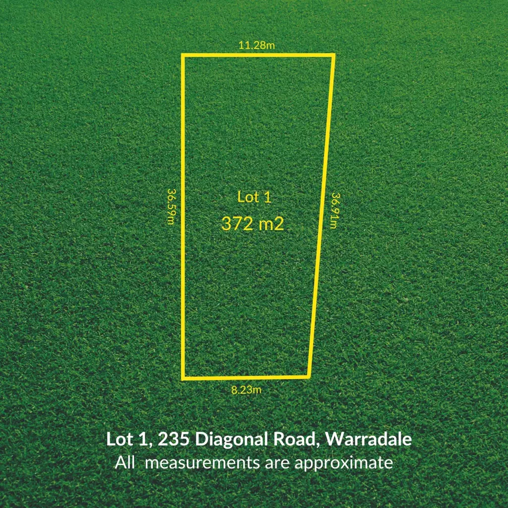 Elizabeth Downs LOT 1 - 372m² TORRENS TITLE ALLOTMENT