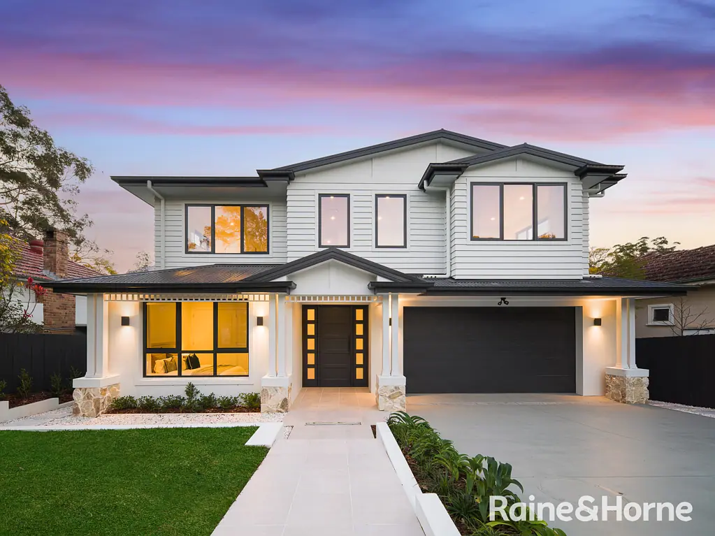 West Pymble 5Moenga Brand New Hall & Hart Residence with Parkside North-to-Rear Outlook