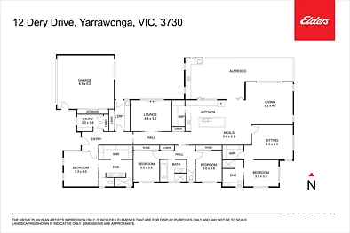 12 Derry Drive, Yarrawonga, VIC 3730, 4 chambres, 3 salles de bain, House