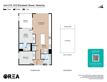 212/810 Elizabeth Street, Waterloo, Eastern Suburbs, 2 Bedrooms, 2 Bathrooms, Apartment