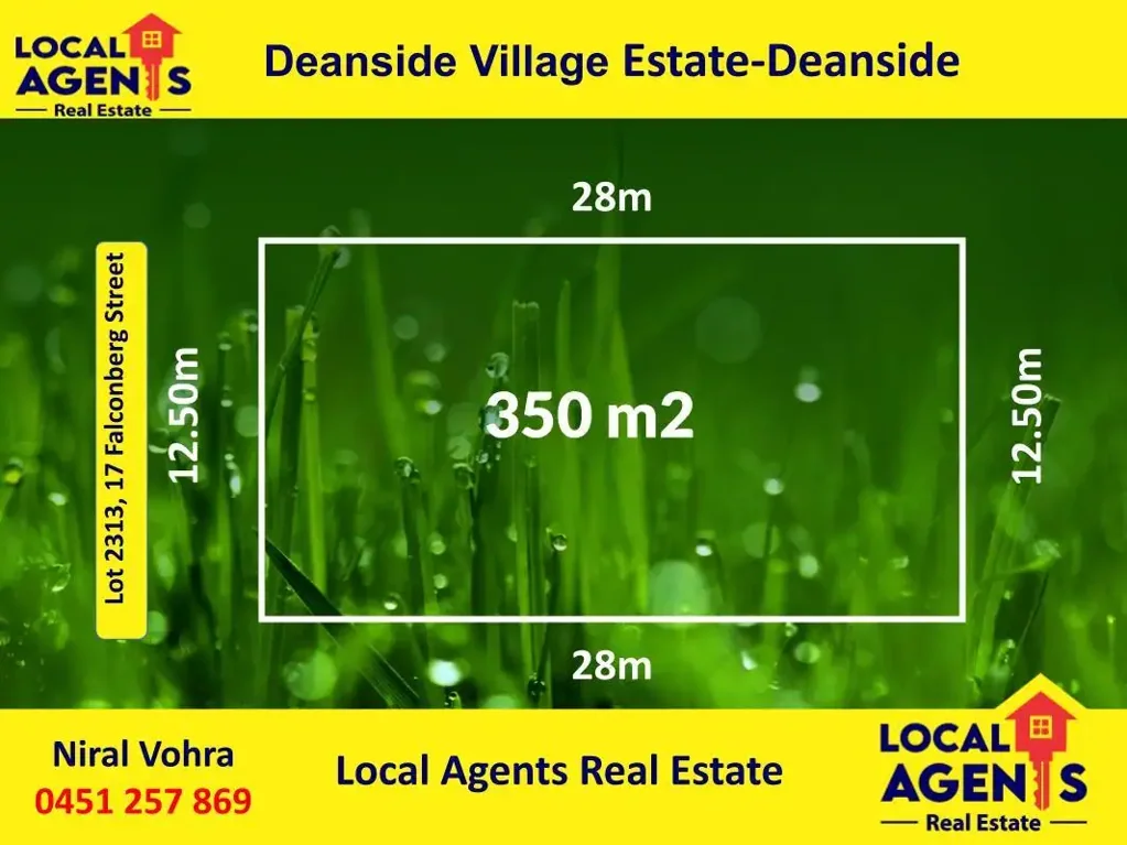 Deanside 350平米宽街地块 未来社区规划 便捷高速入口 增长潜力无限 350sqm Nomination Land for Sale – Prime Opportunity in Deanside Village, Deanside!