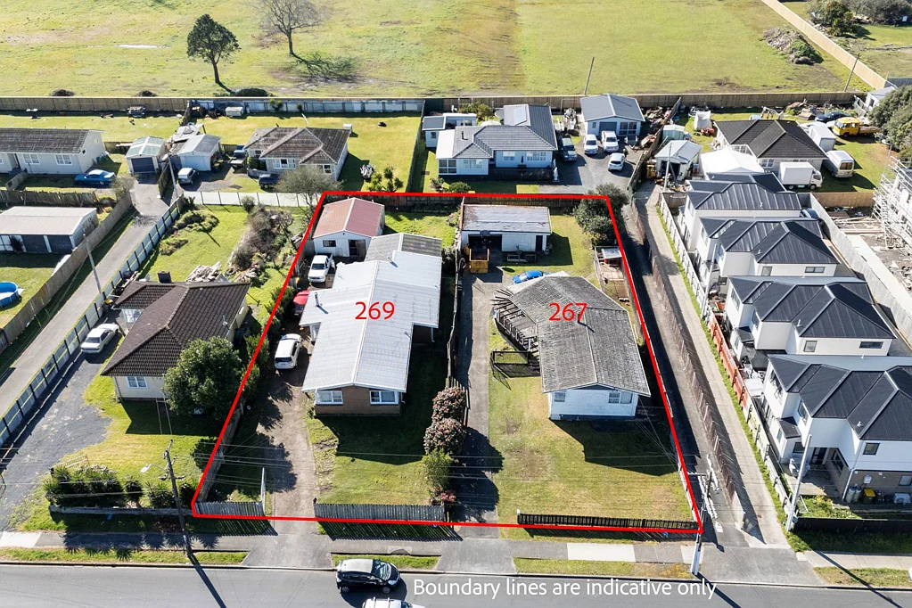 Takanini 7房 1618㎡地块！RC已获批，可建9栋独立住宅，购物/通勤皆便利，投资者/开发商首选！ Exciting Opportunity: RC Approved!