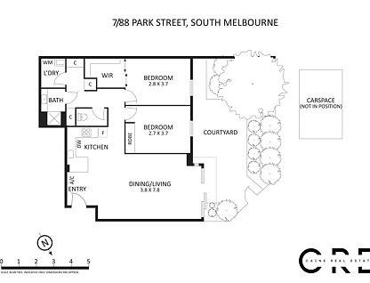 7/88 Park Street, South Melbourne, Melbourne CBD, 2 Kuwarto, 1 Banyo, Apartment
