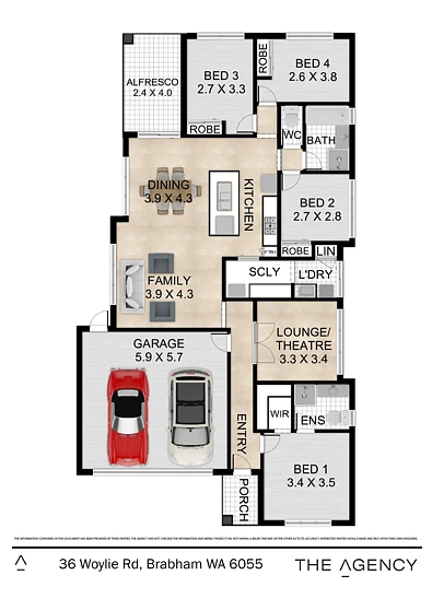 36 Woylie Road, Brabham, WA 6055, 4 침실, 2 욕실, House