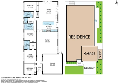 1/1116 Howitt Street, Wendouree, VIC 3355, 4 slaapkamers, 2 badkamers, House
