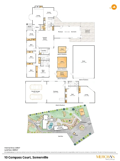 ਮੰਜ਼ਿਲ ਦੀ ਯੋਜਨਾ - 10 Compass Court, Somerville, VIC 3912