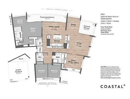 2202/19 Albert Avenue, Broadbeach, Gold Coast, 4 غرف, 2 حمامات, Apartment