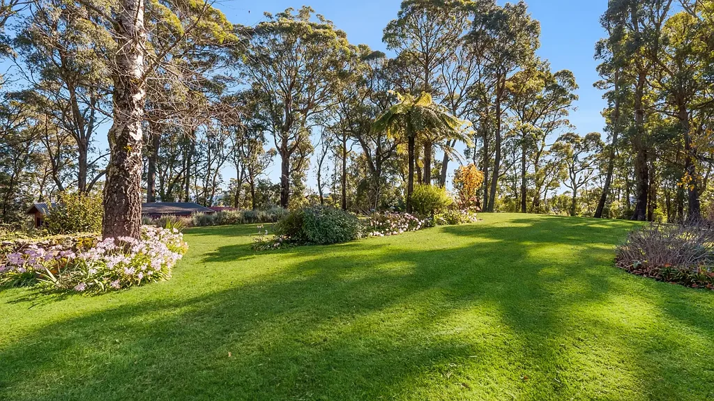 Mount Tomah 3房 蓝山植物园退隐地 20英亩壮丽花园 季节性景观 蜿蜒小径 精心设计 舒适度假屋风格 开放式生活区 慢燃壁炉 优质厨房 藤架烧烤区 双车库 私密客房住宿 多功能空间 Twenty Acres, Two Titles & One Beautiful Opportunity