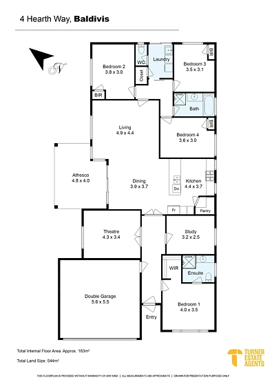 4 Hearth Way, Baldivis, WA 6171, 5房, 2浴, House