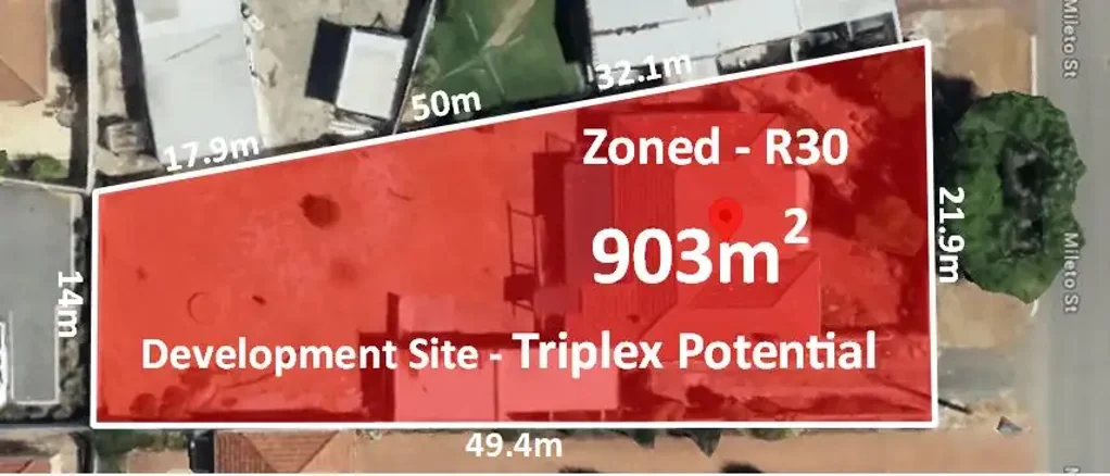 Dianella 3房  Prime Development Opportunity in Central Dianella  with Triplex Potential