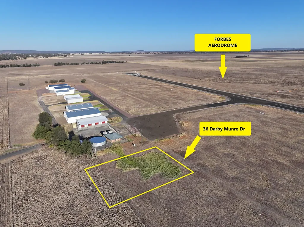 Forbes  Premium Aviation Block at Forbes Aerodrome – DA Approved Hangar Site