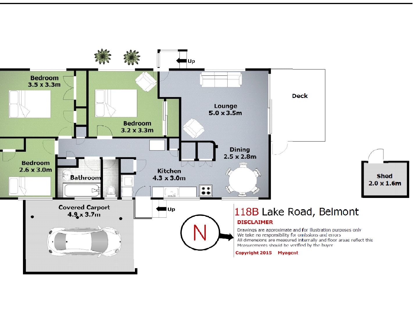 1/118 Lake Road, Belmont, Auckland - North Shore, 3 રૂમ, 1 બાથરૂમ