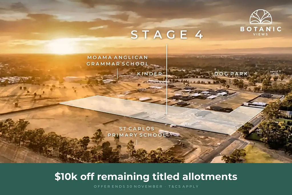 Moama Botanic Views Stage 4 – Titled & Ready to Build