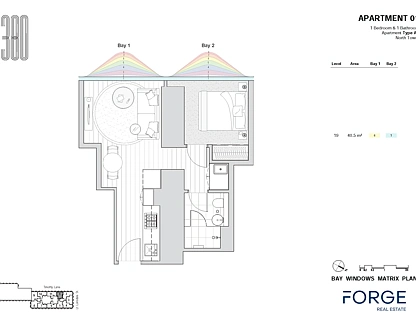 1901/371 Little Lonsdale Street, Melbourne, Melbourne CBD, 1部屋, 1バスルーム, Apartment