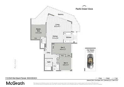 11C/3545 Main Beach Parade, Main Beach, QLD 4217, 3房, 2浴, Unit