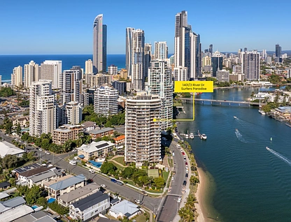 1401/3 River Drive, Surfers Paradise, Gold Coast, 2房, 2浴, Apartment